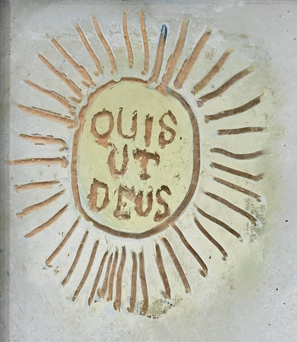 San Michele Arcangelo che sconfigge il Drago -Pittura su vetro- Romania Seconda Metà XIX Secolo-photo-2